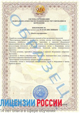 Образец сертификата соответствия (приложение) Курган Сертификат ISO 27001